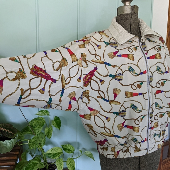 80s Vintage Silk Jacket - Picture 5 of 10